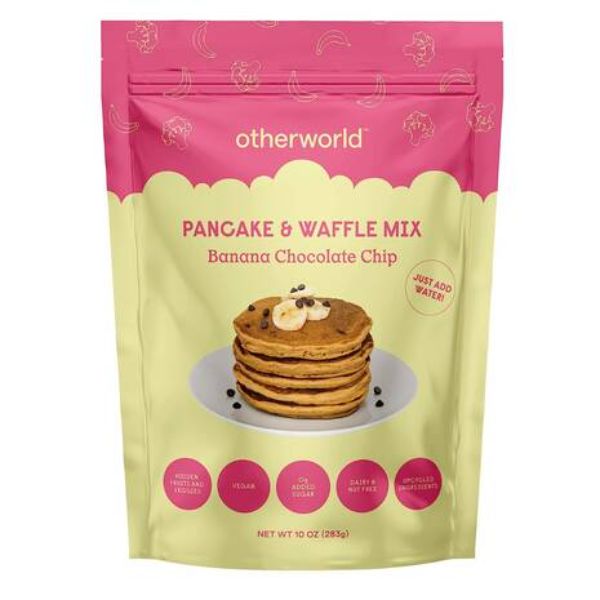 Picture of Otherworld KHRM02201561 10 oz Banana & Chocolate Chip Pancake & Waffle Mix