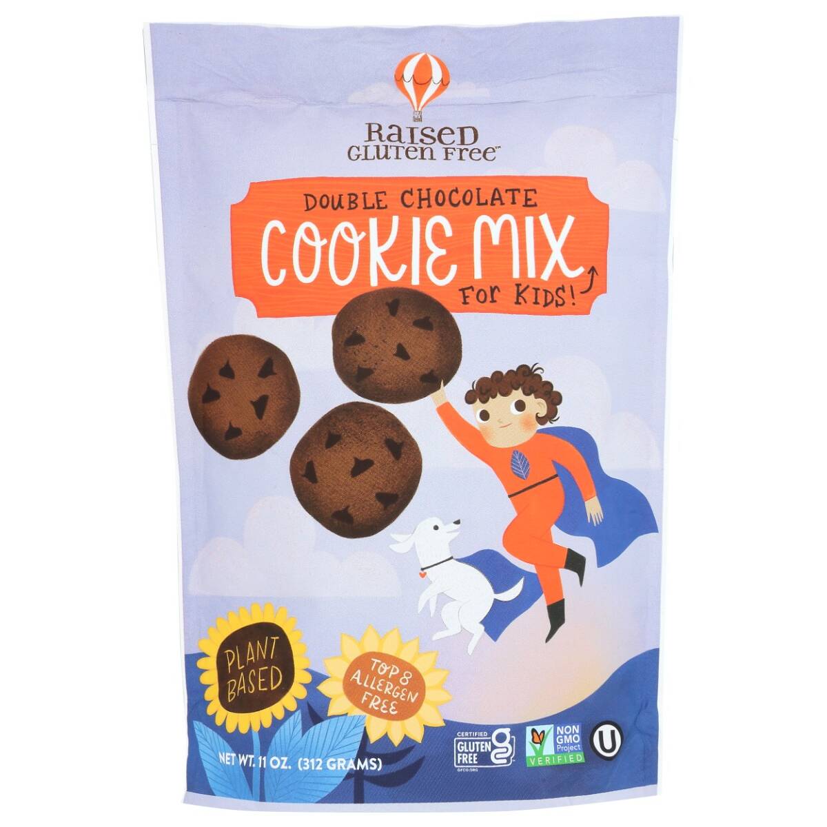 Picture of Raised Gluten Free KHRM02208195 11 oz Double Chocolate Cookie Mix