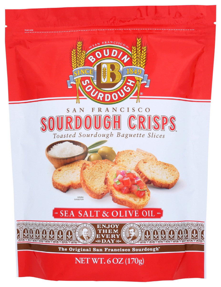 Picture of Boudin Sourdough KHRM00329879 6 oz Sea Salt Olive Oil Sourdough Crisps Bread