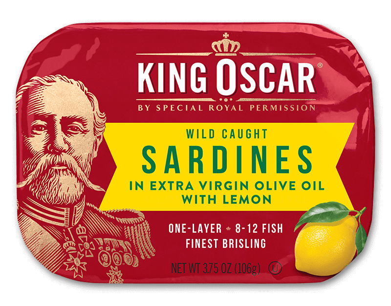 Picture of King Oscar KHCH00391195 3.75 oz 1 Layer Evoo Lemon Sardine