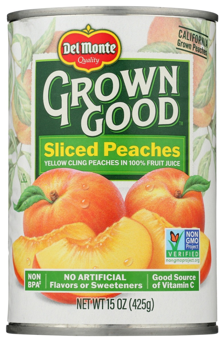 Picture of Del Monte KHLV02200349 15 oz Peaches Sliced in Juice