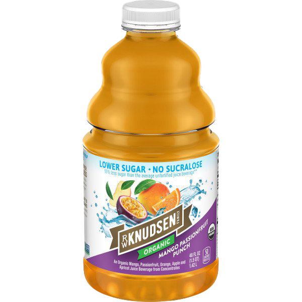 Picture of Knudsen KHRM02207577 48 fl oz Mango Passionfruit Punch Low Sugar Organic Juice