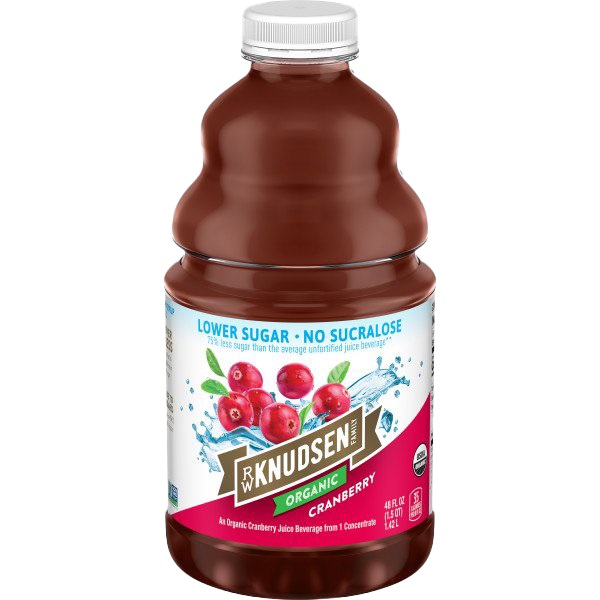 Picture of Knudsen KHRM02207575 48 fl oz Organic Cranberry Low Sugar Juice