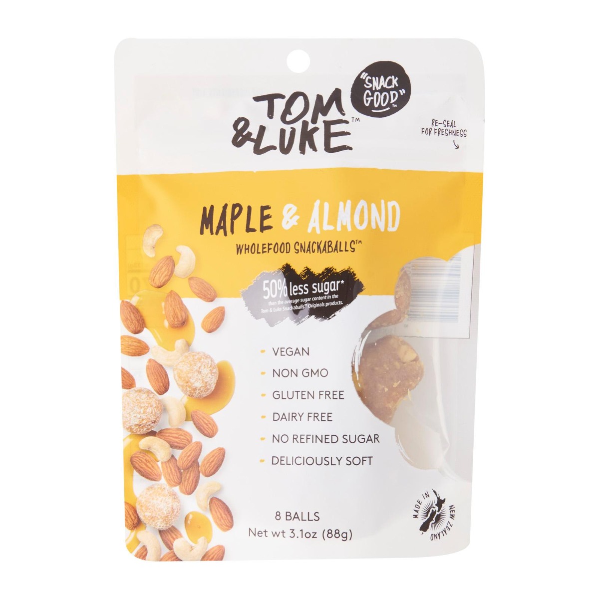 Picture of Tom & Luke KHRM02206673 3.1 oz Maple Almond Snackaballs