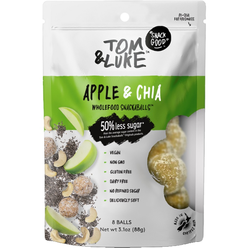 Picture of Tom & Luke KHRM02206671 3.1 oz Apple Chia Snackaballs
