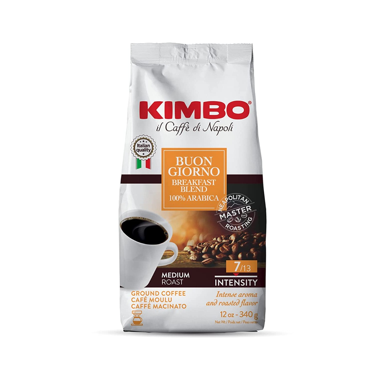 Picture of Kimbo KHLV02204880 12 oz Buongiorno Ground Coffee