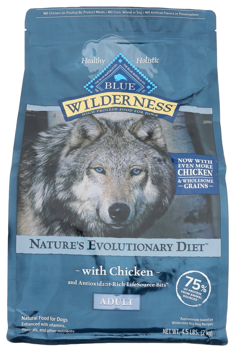 Picture of Blue Buffalo KHLV02206314 4.5 lbs Adult Chicken Wilderness Dog Food