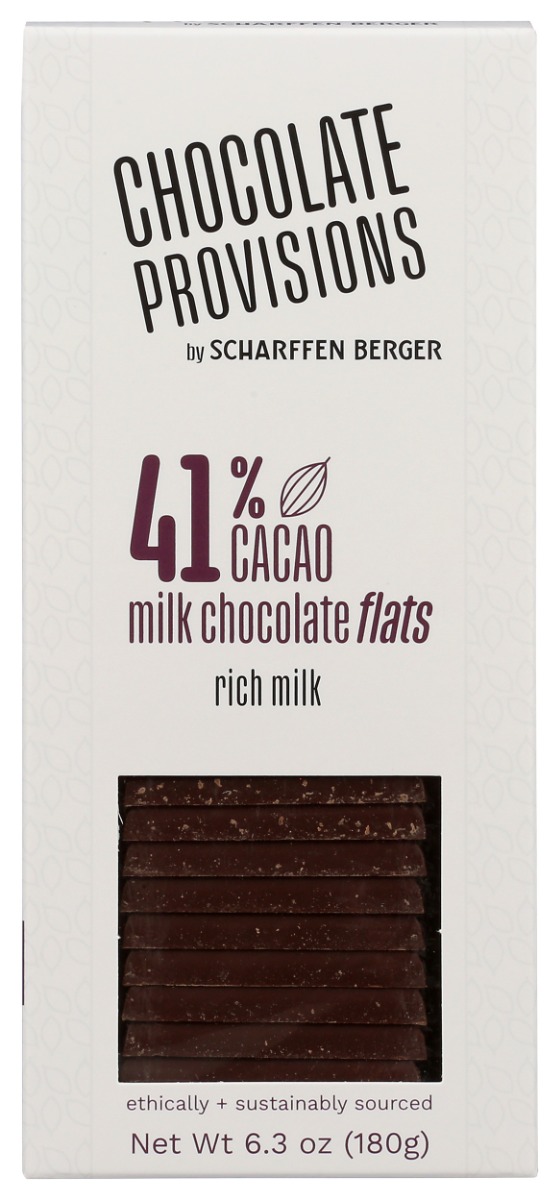 Picture of Scharffen Berger KHLV02207754 6.3 oz 41 Percent Milk Chocolate Flats