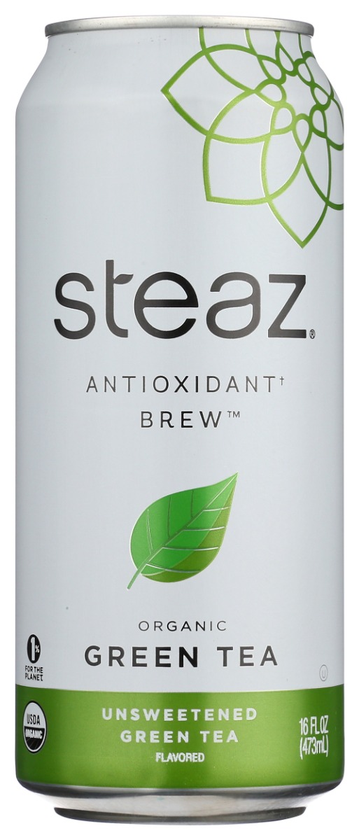 Picture of Steaz KHRM00386272 16 oz Organic Unsweetened Iced Green Tea Antioxidant Brew