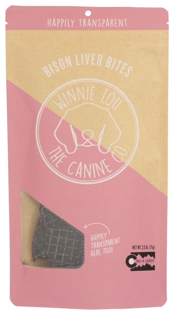 Picture of Winni Lou - The Canine KHCH00407725 2.5 oz Liver Bison Bites for Dogs
