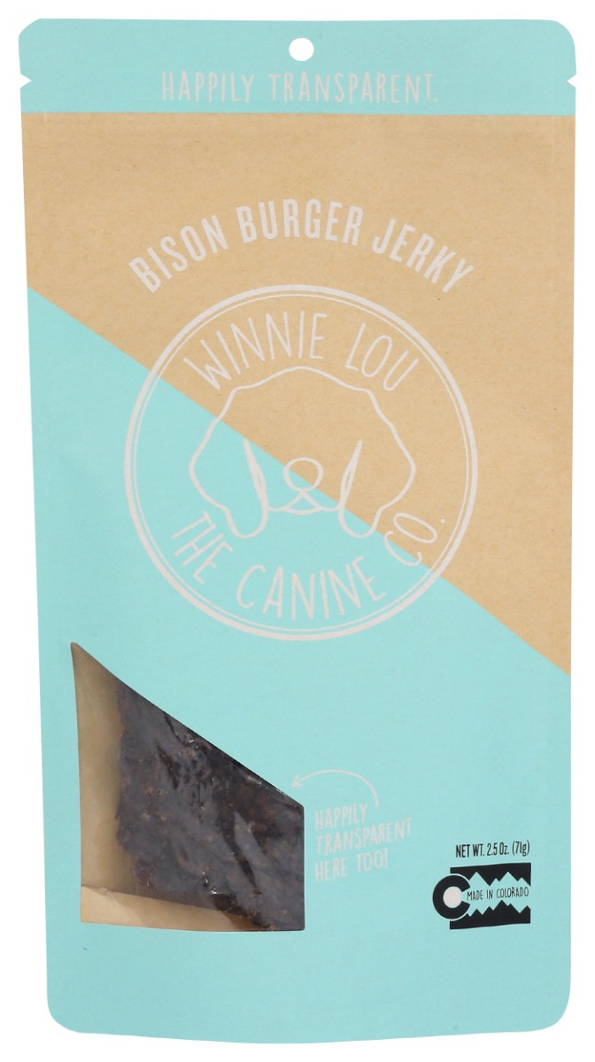 Picture of Winni Lou - The Canine KHCH00396557 2.5 oz Bison Burger Jerky for Dogs