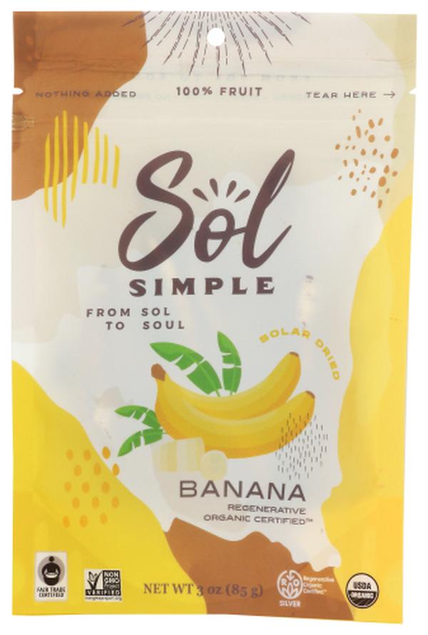 Picture of Sol Simple KHCH00390235 3 oz Solar Organic Regenerative Certified Dried Banana