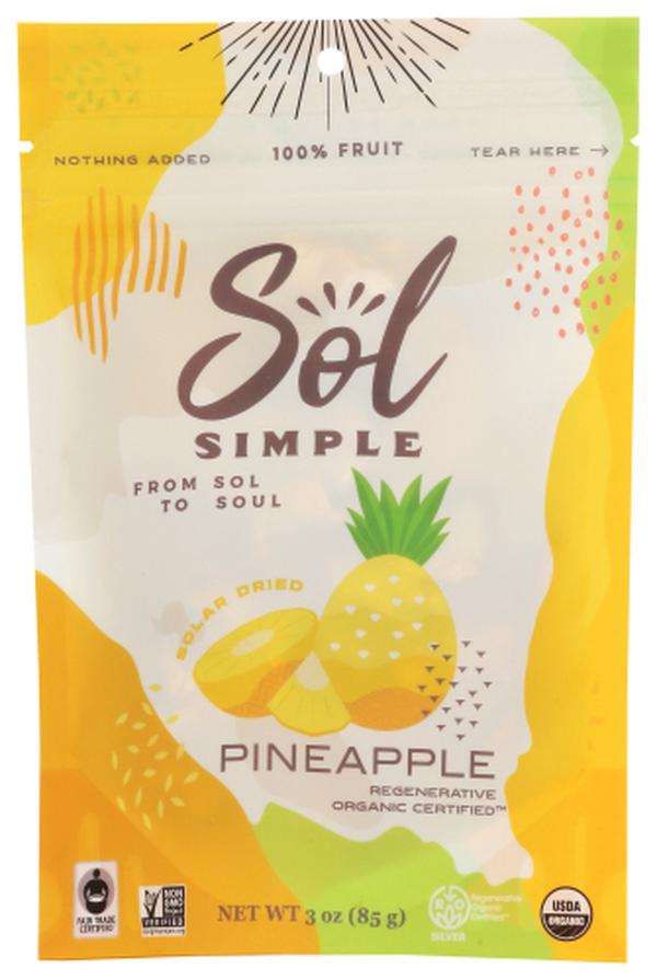 Picture of Sol Simple KHCH00390226 3 oz Solar Organic Dried Pineapple