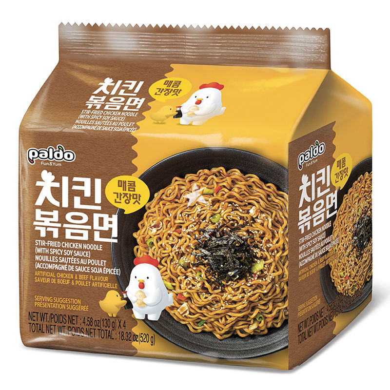 Picture of Paldo KHRM00399628 18.32 oz Stir Fried Chicken Noodle - 4 Count