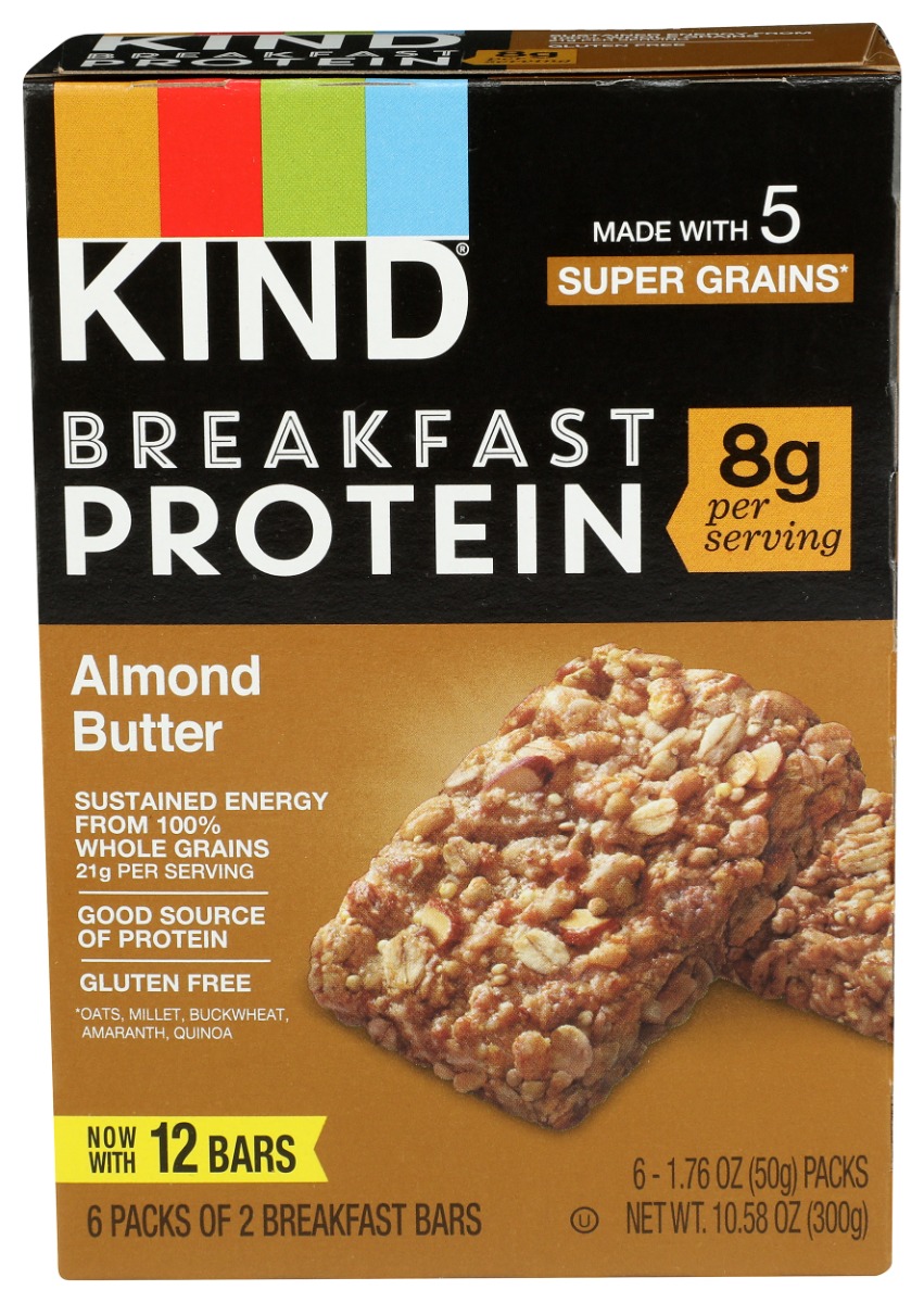 Picture of Kind KHRM02205133 10.58 oz Breakfast Protein Almond Butter Bar
