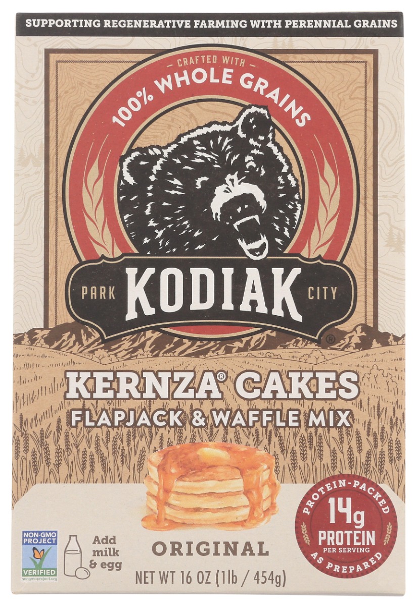 Picture of Kodiak KHRM02300487 16 oz Kernza Power Cakes Flapjack & Waffle Mix