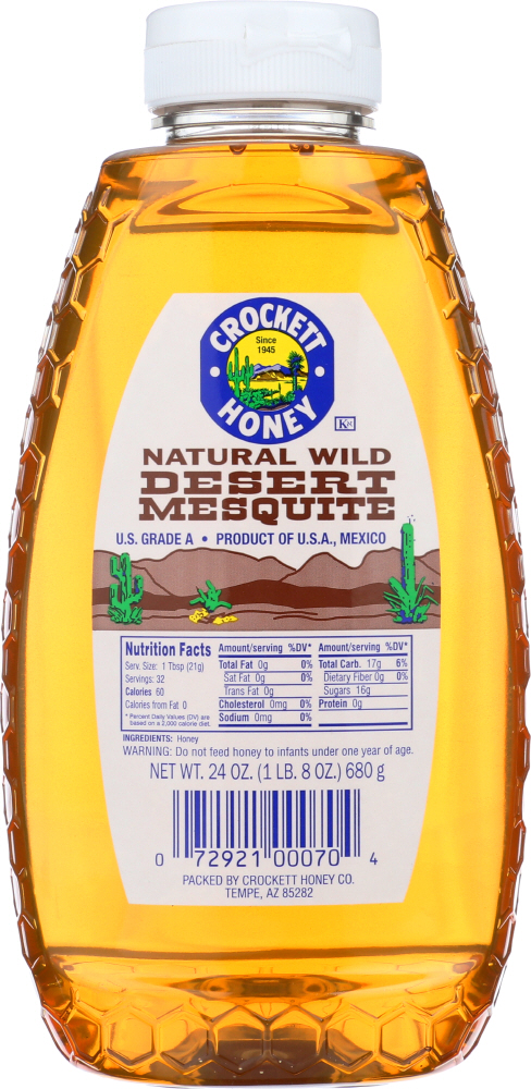 Picture of Crocketts Honey KHCH00393264 24 oz Desert Mesquite Squeeze Honey