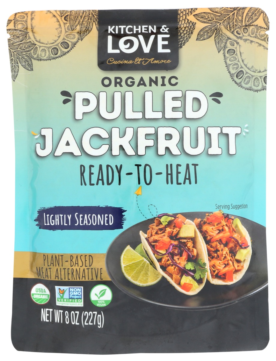 Picture of Kitchen & Love KHRM02207885 8 oz Lightly Seasoned Organic Pulled Jackfruit