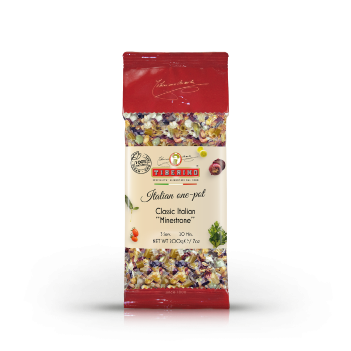 Picture of Tiberino KHRM00391000 7 oz Pouch Minestrn Veggie Soup