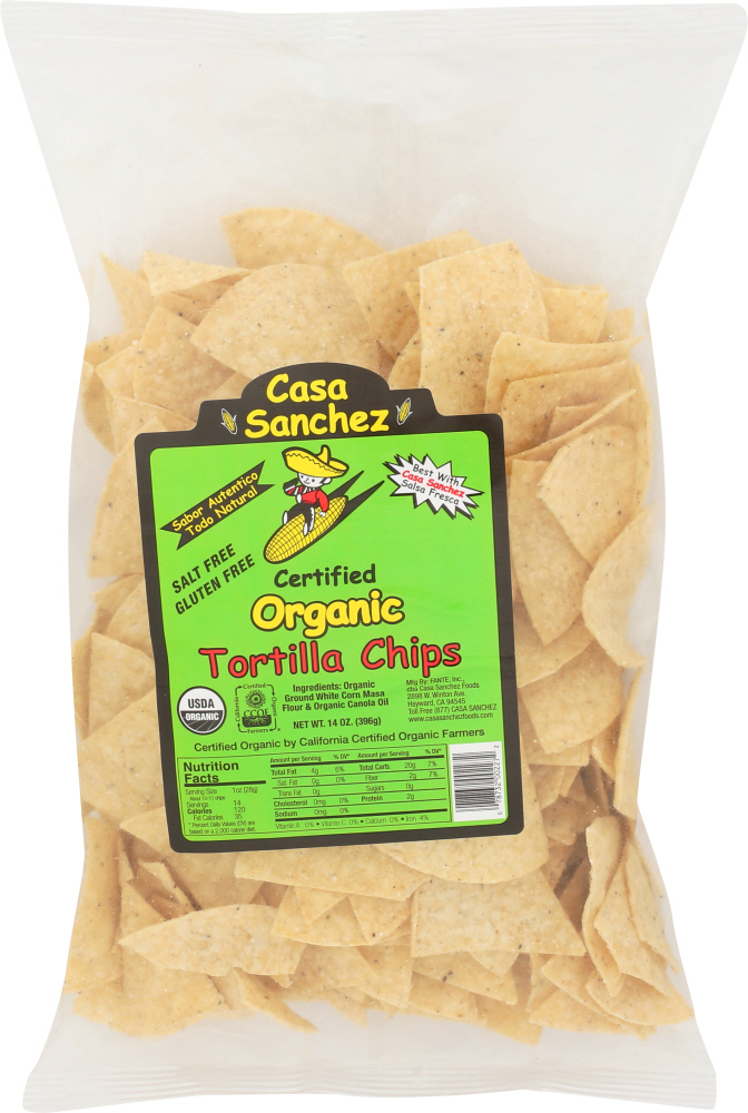 Picture of Casa Sanchez KHCH00275902 14 oz Certified Organic Tortilla Chips