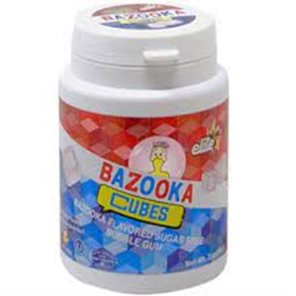 Picture of Elite KHRM02301121 2 oz Bazooka Cubes Flavoured Sugar Free Bubble Gum