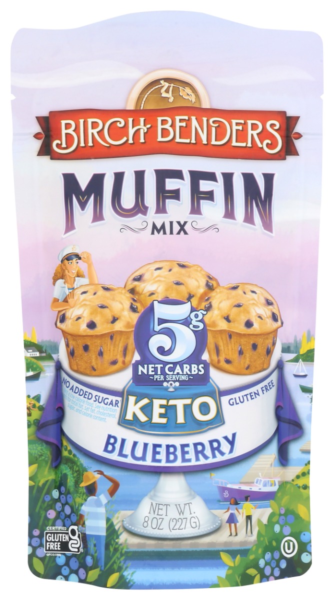 Picture of Birch Benders KHRM02207758 8 oz Keto Blueberry Muffin Baking Mix