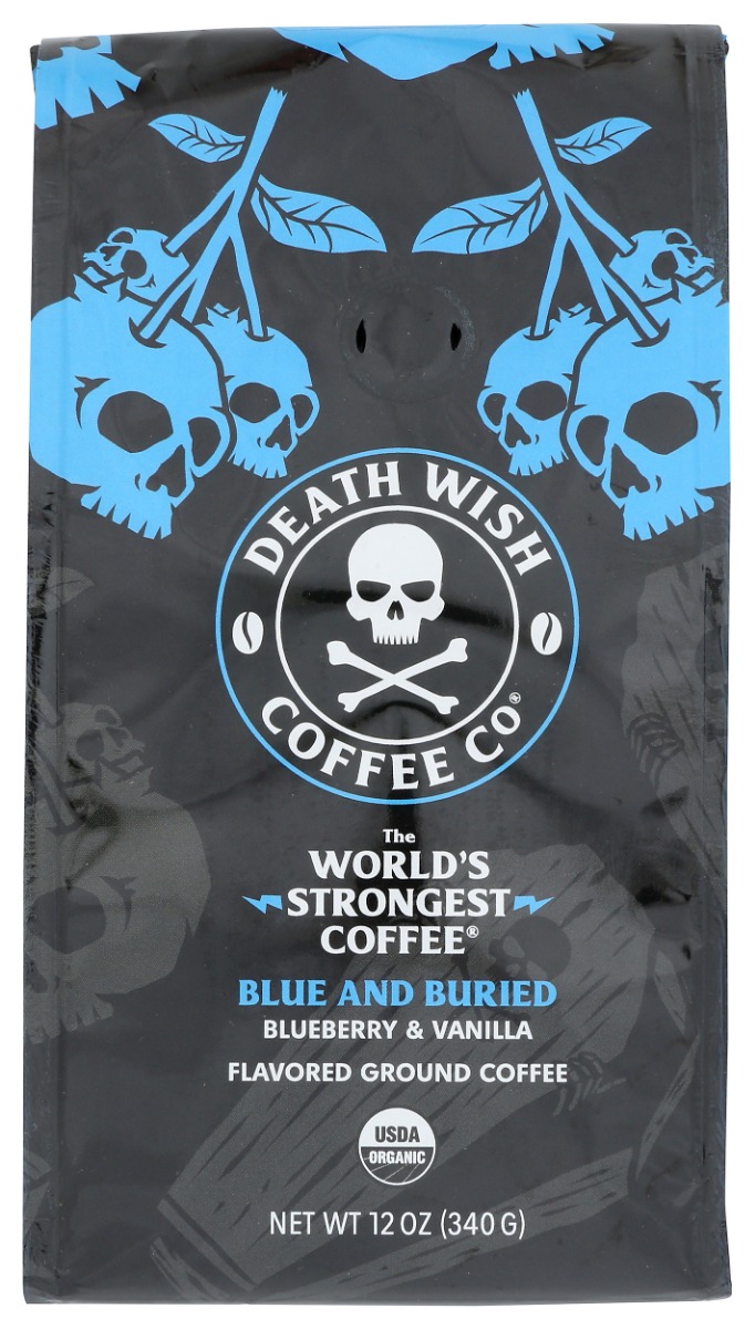 Picture of Death Wish Coffee KHRM00398945 12 oz Ground Blue Buried Coffee