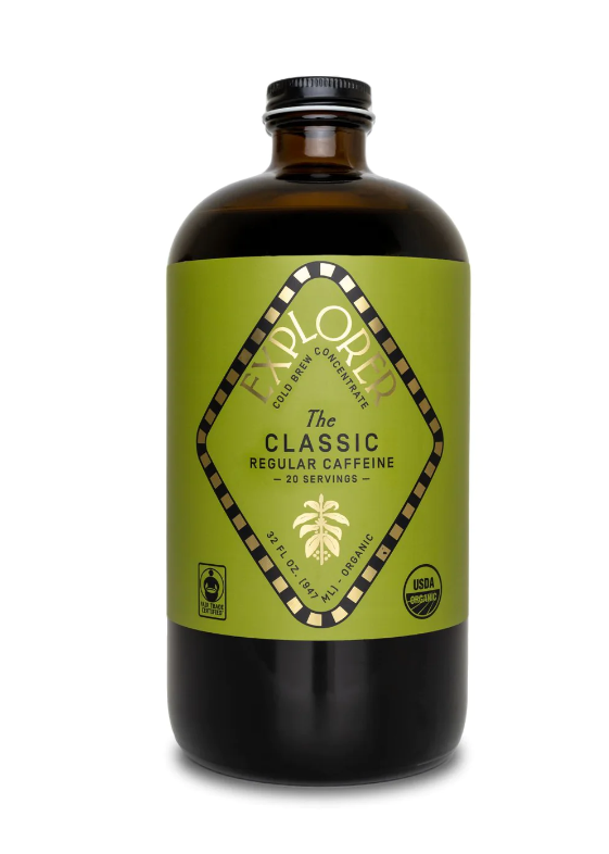 Picture of Explorer Cold Brew KHRM02302713 32 fl oz The Classic Standard Caffeine Cold Brew Concentrate Coffee