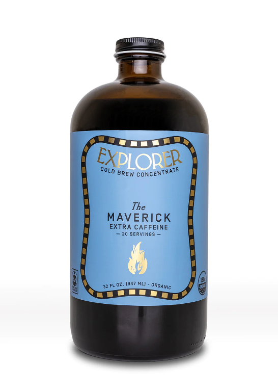Picture of Explorer Cold Brew KHRM02303392 32 fl oz The Maverick Extra Caffeine Cold Brew Concentrate Coffee
