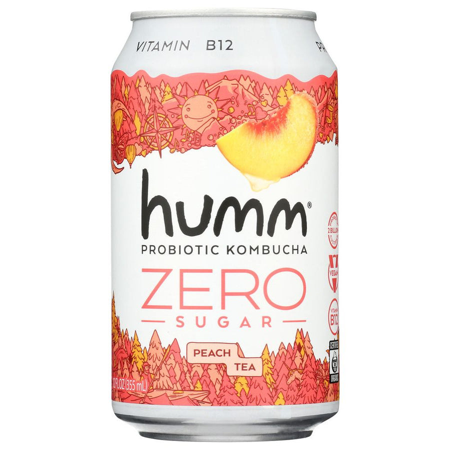 Picture of Humm KHCH02203607 12 fl oz Kombucha Peach Tea