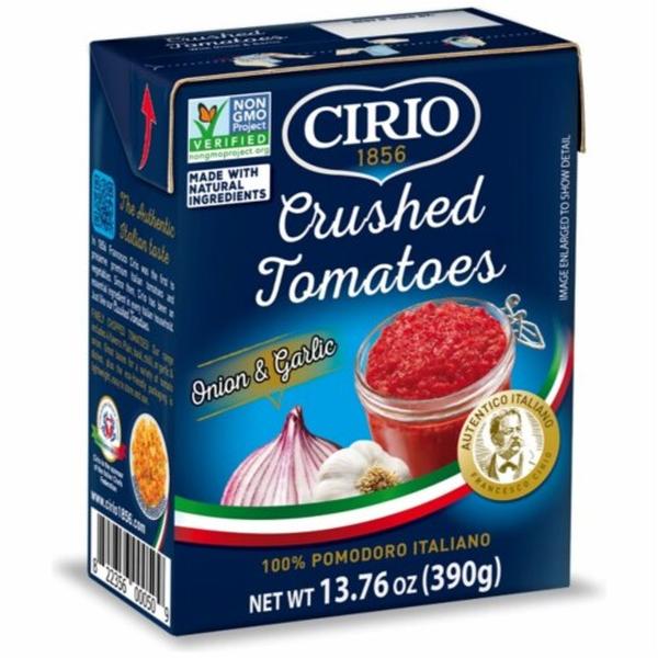 Picture of Cirio KHRM00253536 13.76 oz Crushed Tomatoes with Onion & Garlic