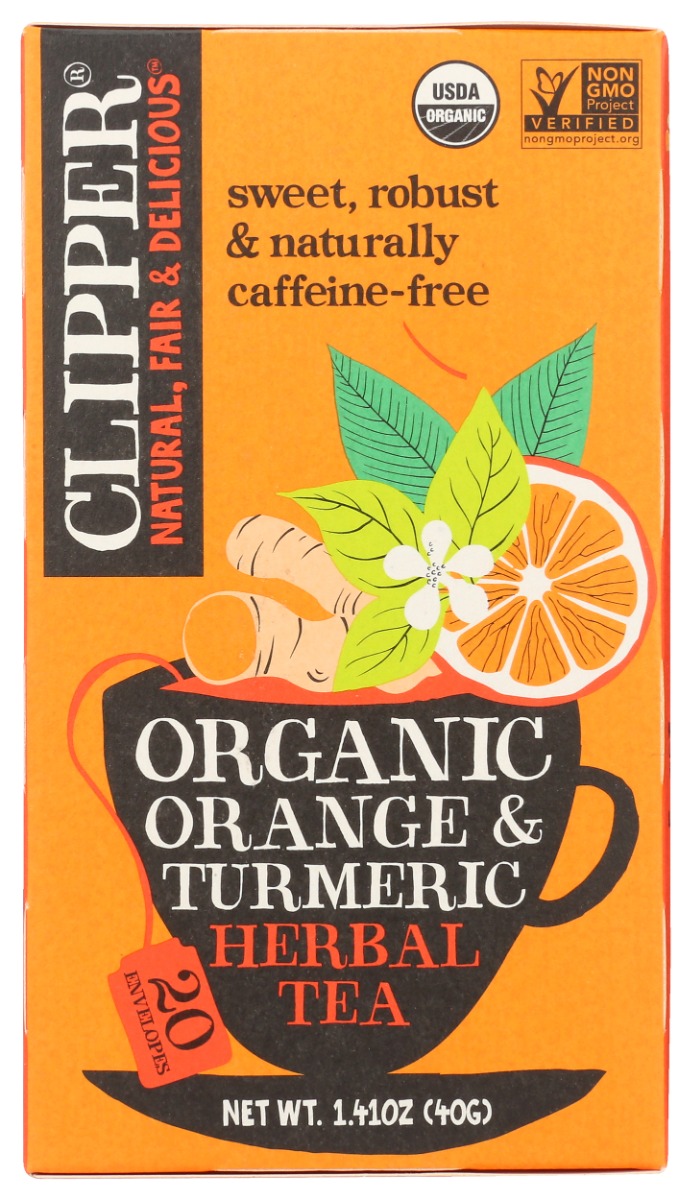 Picture of Clipper KHRM00406086 1.41 oz Organic Orange Turmeric Herbal Tea