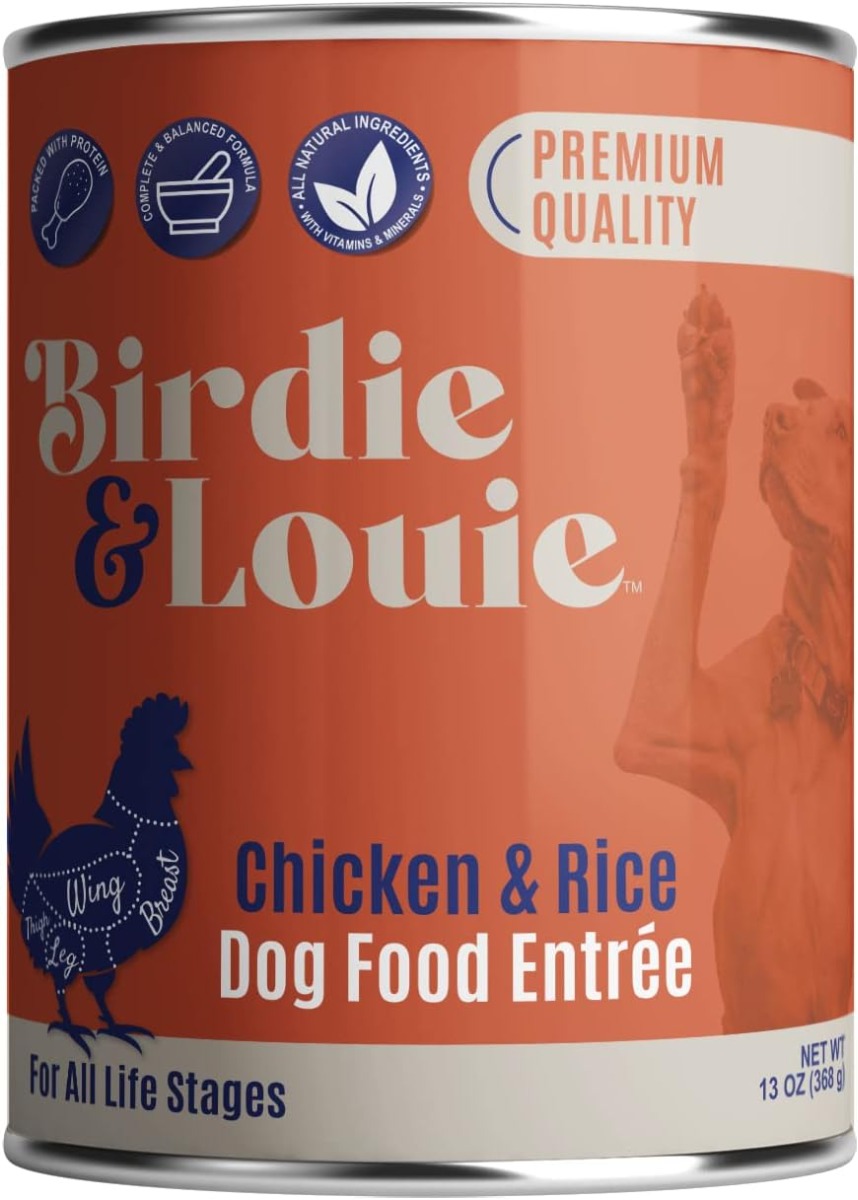 Picture of Birdie & Louie KHRM02301366 13 oz Real Chicken & Rice Wet Dog Food