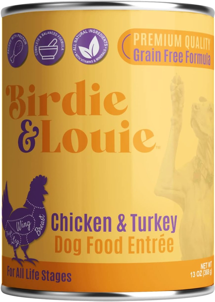 Picture of Birdie & Louie KHRM02301368 13 oz Real Chicken & Turkey Wet Dog Food