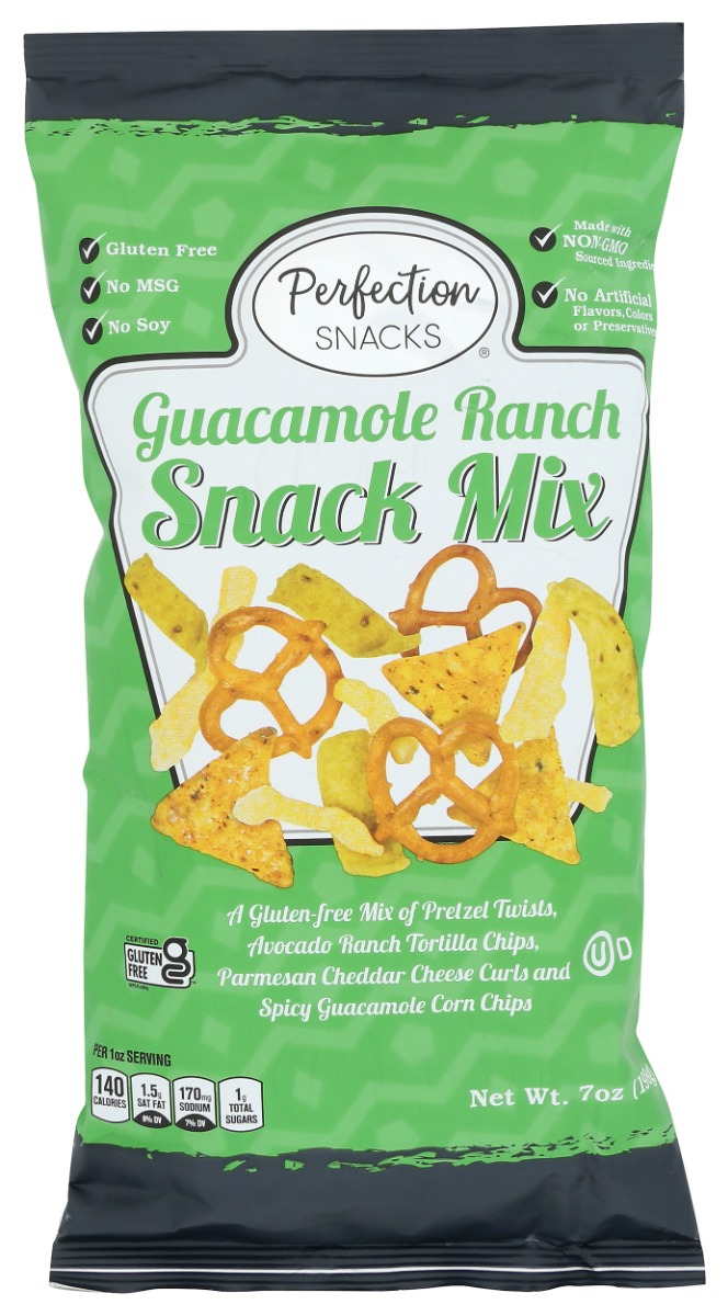 Picture of Perfection Snacks KHRM02206731 7 oz Gluten Free Guacamole Ranch Snack Mix