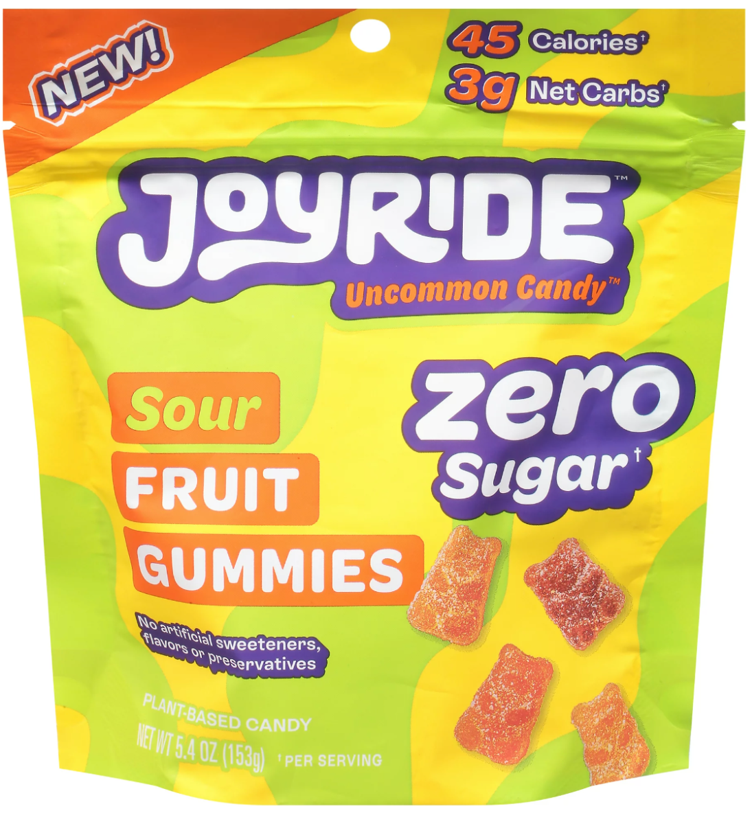 Picture of Joyride KHCH02208950 5.4 oz Sour Fruit Zero Gummies