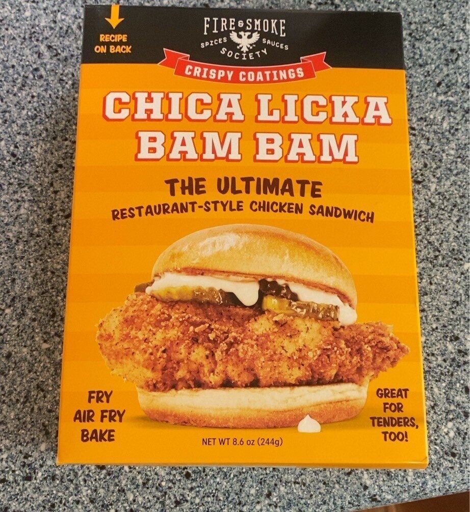 Picture of Fire & Smoke KHRM00401038 4.5 oz Coating Crispy Crunchy Chicken Sandwich Seasoning