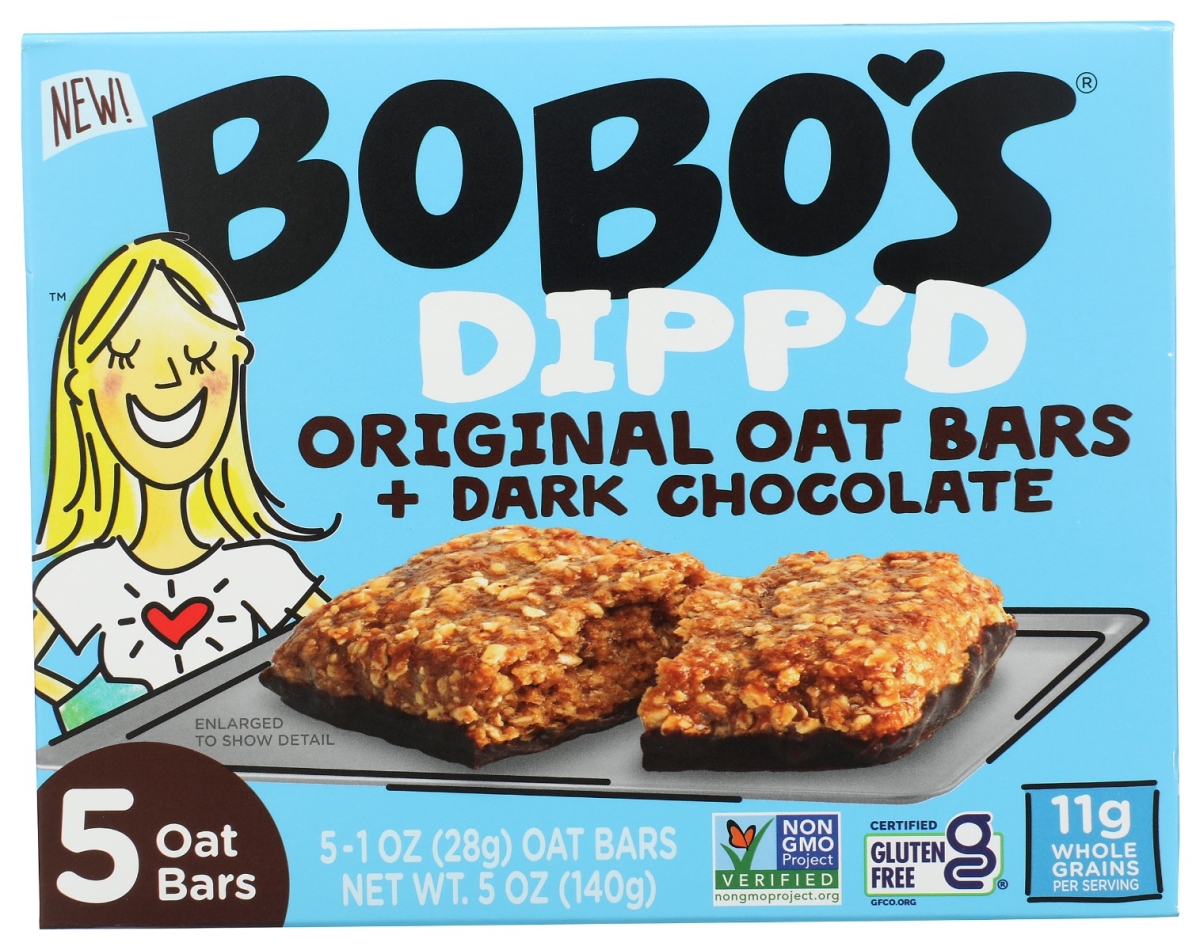 Picture of Bobos Oat Bars KHCH02300769 5 oz Dippd Original Oat Bar Plus Dark Chocolate