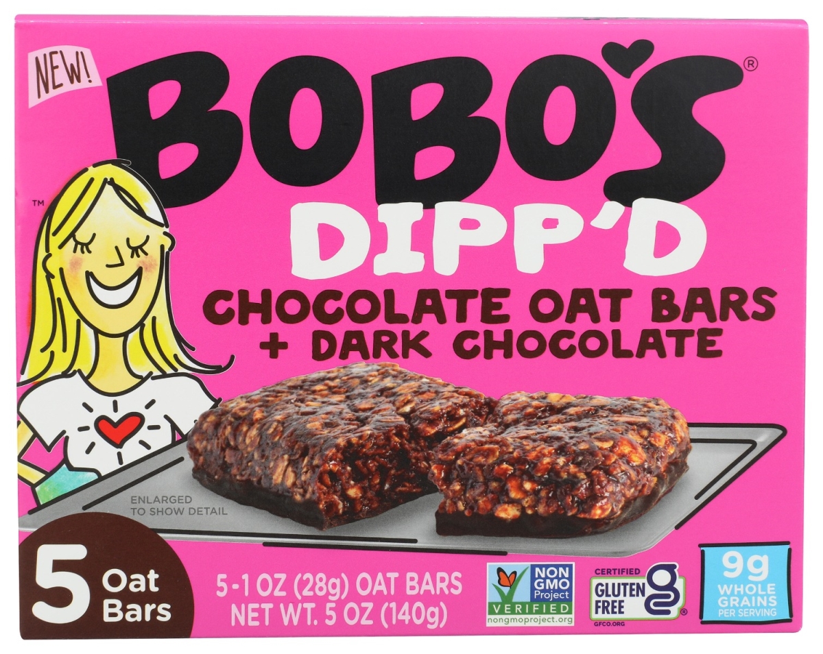 Picture of Bobos Oat Bars KHCH02300794 5 oz Dippd Oat Bar Plus Dark Chocolate