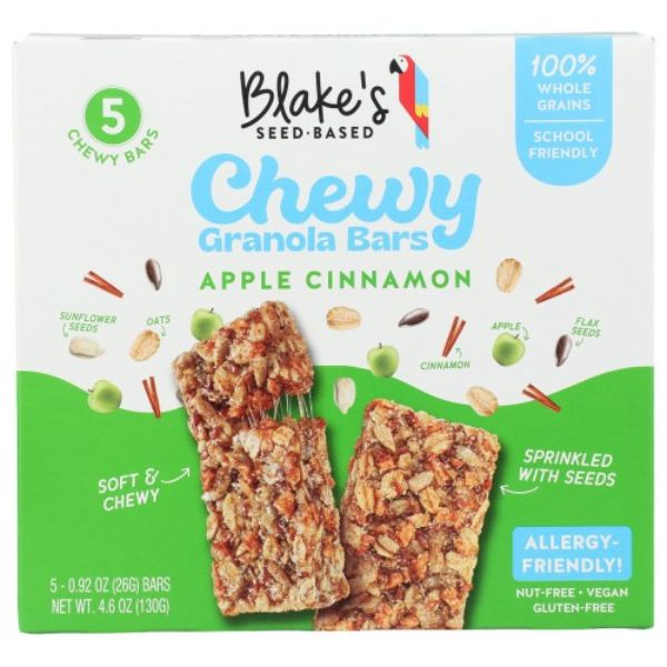 Picture of Blakes Seed Based KHCH02300355 4.6 oz Apple Cinnamon Chewy Granola Bars