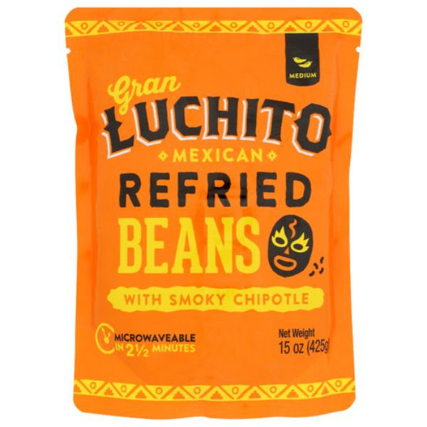 Picture of Gran Luchito KHCH02302241 15 oz Refried Chipotle Mex Beans