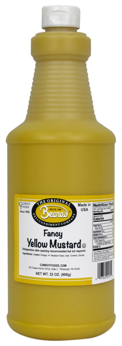 Picture of Beanos KHCH02300087 32 oz Fancy Yellow Mustard