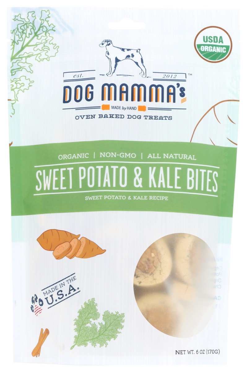 Picture of Dog Mammas KHRM02205268 6 oz Organic Sweet Potato & Kale Bites Dog Treats