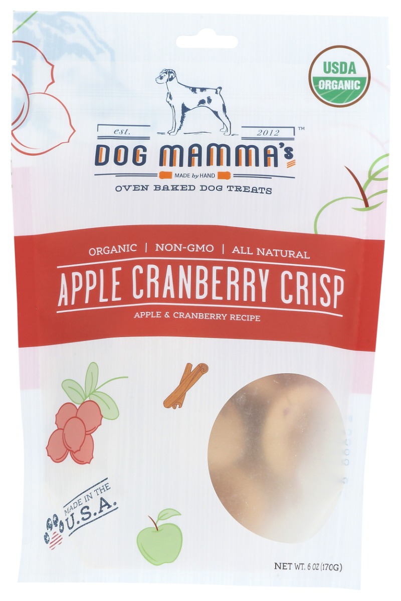 Picture of Dog Mammas KHRM02205264 6 oz Organic Apple Cranberry Crisp Dog Treats