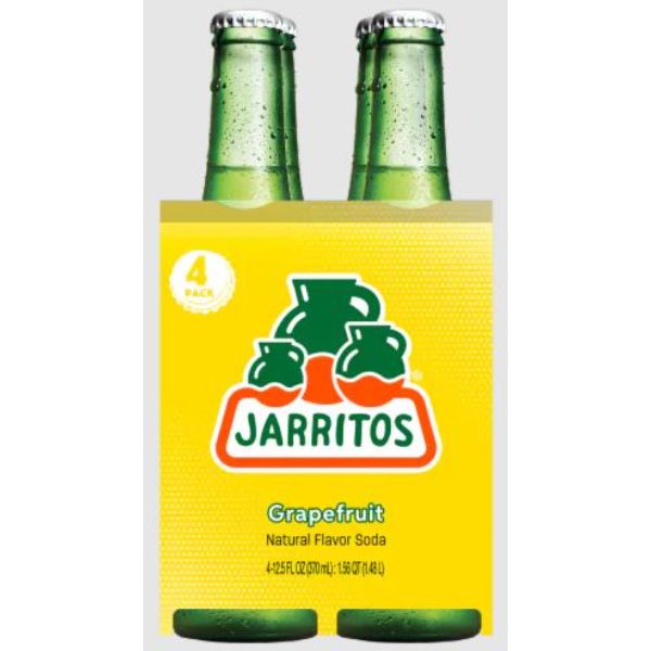Picture of Jarritos KHRM00398998 12.5 oz Grapefruit Soda - 4 Count