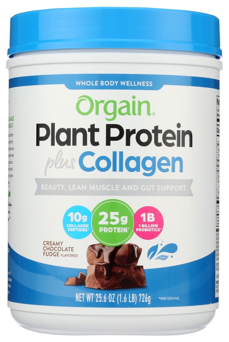 Picture of Orgain KHCH02205107 25.6 oz Chocolate Plant Protein Plus Collagen