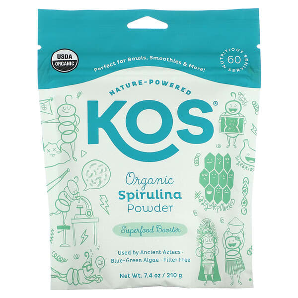 Picture of Kos KHCH02206665 7.4 oz Spirulina Powder Superfood