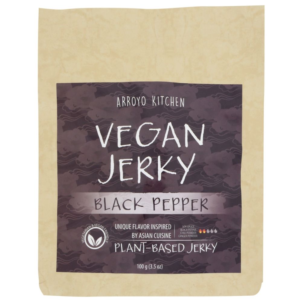 Picture of Arroyo Kitchen KHCH02207558 3.5 oz Plant Based Black Pepper Jerky