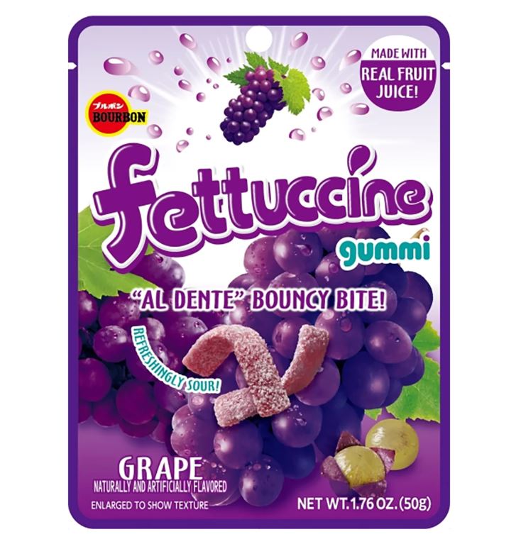 Picture of Bourbon KHLV02205287 1.76 oz Grape Fettuccine Gummi