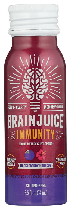 Picture of Brainjuice KHLV02208105 2.5 fl oz Huckleberry Shot Immune